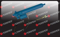 Цилиндр гидравлический удлиненный с дополнительным пневмоприводом, 5т (общая длина - 620мм, ход штока - 500мм)Forsage_Forsage