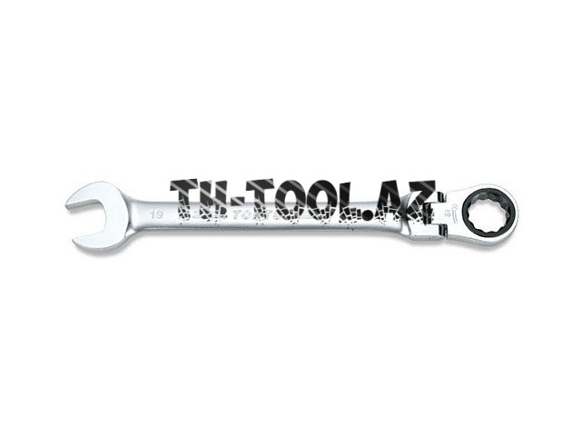 Ключ комбинированный 17мм с поворотной трещоткой TOPTUL (AOAH1717)