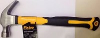 Молоток-гвоздодер с ручкой из пластика 250гр._Fixtop
